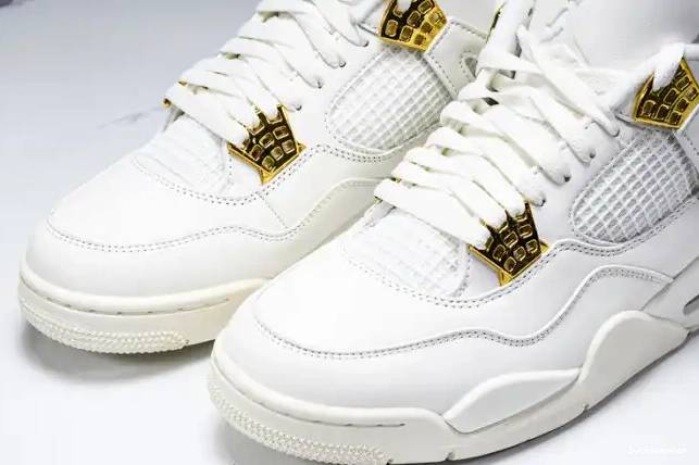 Reps LUCY Gold Jordan 4 Retro AQ9129-170 Metallic 0622